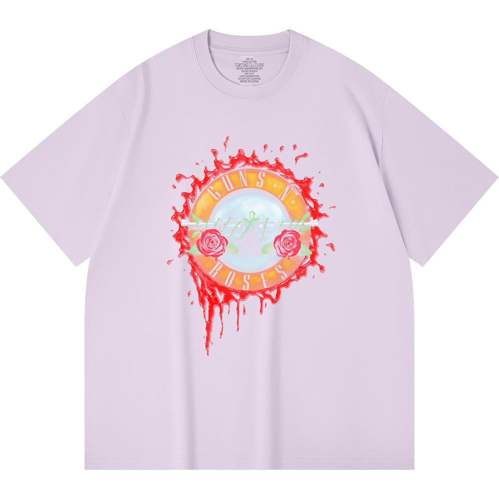 230 g/m² 100% Baumwolle Heavy Metal T-Shirt Rockband Beliebte Musik Druck Unisex Schweres Baumwoll-T-Shirt