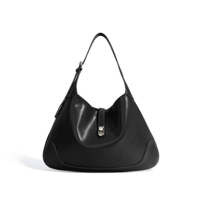 Luggage triangle bag underarm bag, simple and large-capacity women's leather crossbody portable new tote bag