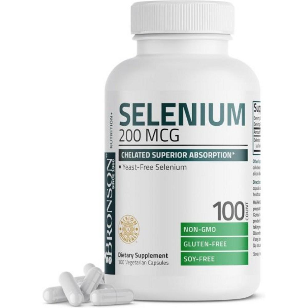 Bronson Selenium 200 Micrograms Albion Chelated Amino Acid Complex 100 Capsules