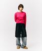 PHYSICAL DEPARTMENT Heart Apple Crop Knit_Pink