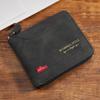 Schoolbag1011 new men's wallet short horizontal zipper 30% off change bag retro casual buckle square bag