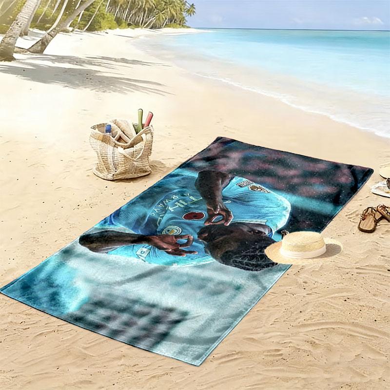 Jeremy Doku Print Beach Towel, Large Soft Quick Dry Towel for Beach Camping Swimming
