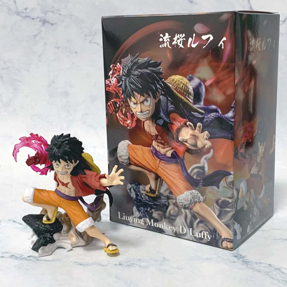 sold One Piece The Island Of Ghosts Battle Series Ryou Luffy Figure Anime Periphery Cool Model Toys Desktop Ornaments Gifts