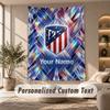 Tapestry Custom Name Text, Wall Hanging Tapestry Home Room DecorAtletico Madrid