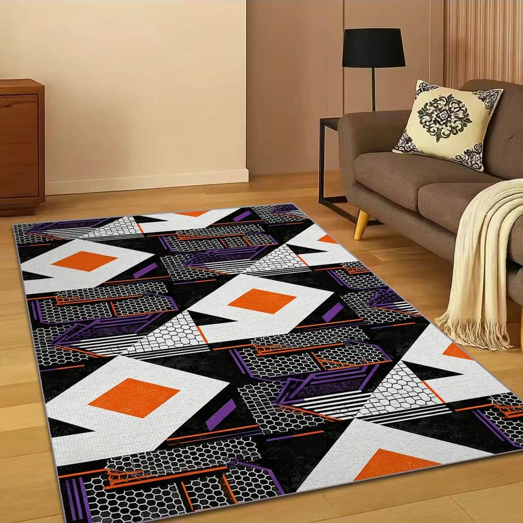 Luxury Moroccan Design Carpet Non Slip Area Rug for Dining Room Living Room Bedroom Floor Mat Home Decor Geometric Pattern Mat