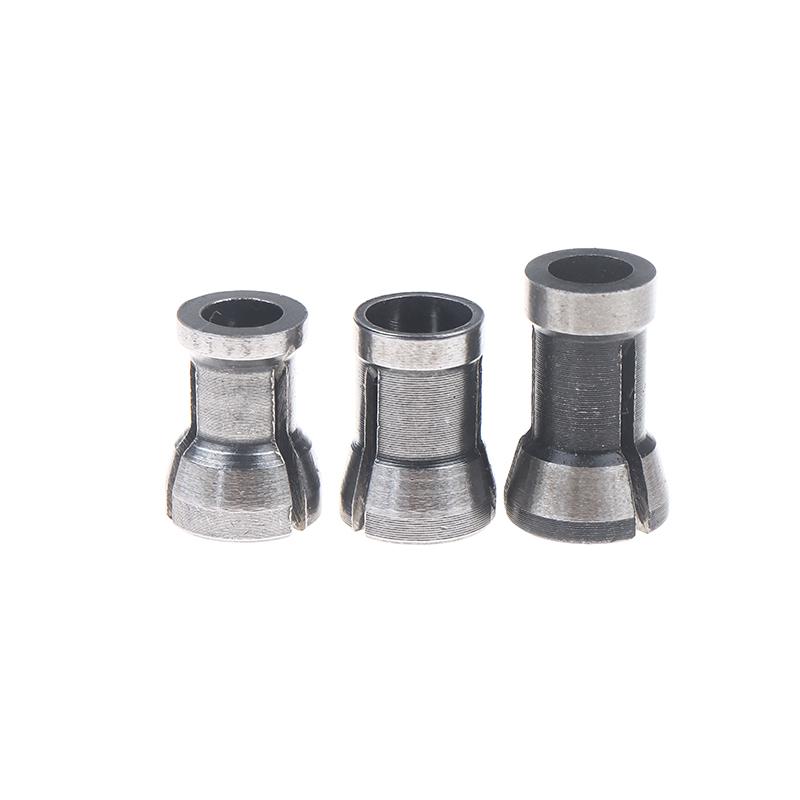 1 sada M17 6/6,35/8 mm kleštinový sklíčidlo adaptér s maticí kovové gravírování ořezávací stroj frézka fréza příslušenství