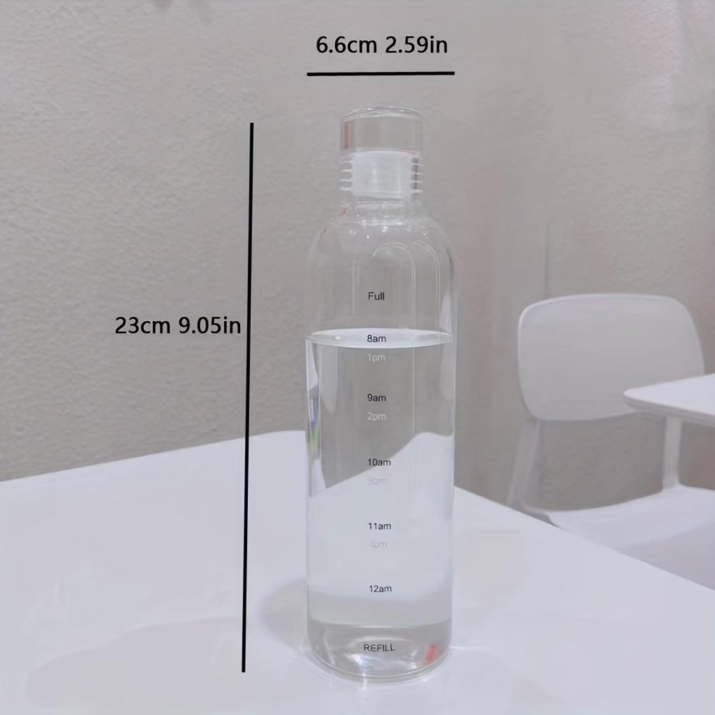 500ml Motivational Water Bottle with Inspirational Quotes - Clear, Lightweight & Leak-proof - Perfect for Fitness, Hiking