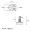 10 Pieces A250K Potentiometer Mini Guitar Push Pots 18mm Split Shaft for Electric Parts