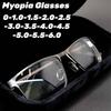 Men Myopia Glasses Business Square Full Frame Anti Blue Light Near Sight Eyeglasses Male Luxury Designer minus Sight Eyewear