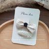 Korean Style Bow Lace Flower Polka Dot Snap Clip for Girls - 2025 Collection