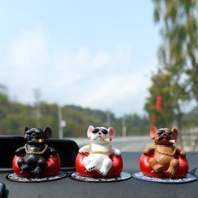 Car Bulldog Ornaments Domineering Sofa Dog Console Dashboard Animal Ornament Car Interior Supplies Accessories Car Decoration