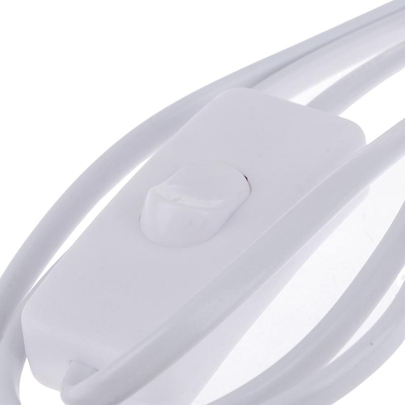 1.8M Power Cord Cables Eu Plug Switch Cable For T5 Led Tube T8 Power Charging Wire Connection