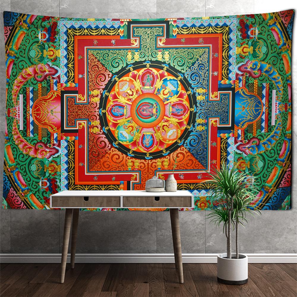 

Индийский коврик для йоги Мандала гобелен настенный декор в стиле бохо настенная ткань психоделический хиппи тапзи настенный ковер колдовство Декор 200x150cm