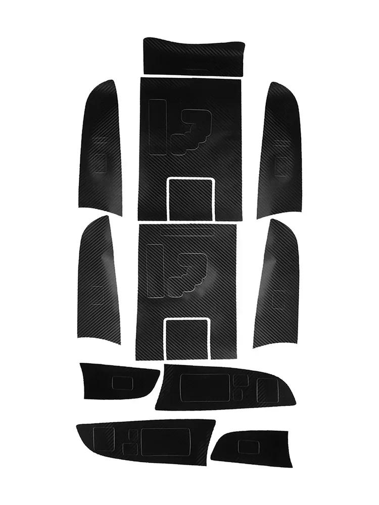 7 Τεμάχια Αυτοκόλλητα Εσωτερικού Αυτοκινήτου Για LEXUS I 50 300 350 2012-2006 Διακόσμηση Αυτοκόλλητο Κάλυμμα Πάνελ Κιβωτίου Ταχυτήτων Από Ανθρακονήματα