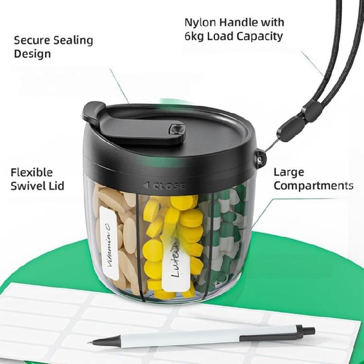 Precise Pills Dispensing Bottle For Daily Medication With Portable Size And Easy Measurement