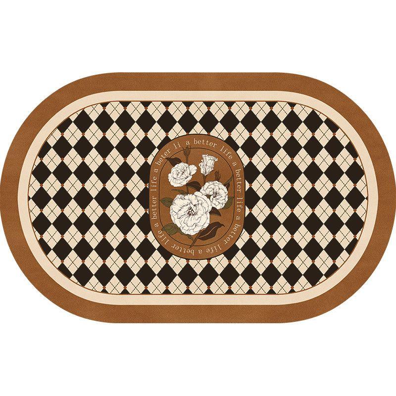 

Absorbent quick-drying floor mat, retro diatom mud non-slip cushion, rubber foot mat 40X60cm 15.7X23.6in