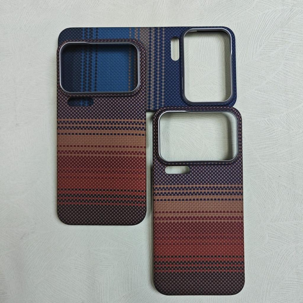 For Magsafe Magnetic for Xiaomi 17 Pro/ 17 Pro Max Carbon Fiber Case Luxury Aramid Phone Cover for Xiaomi 17 Pro Max Carbon Case