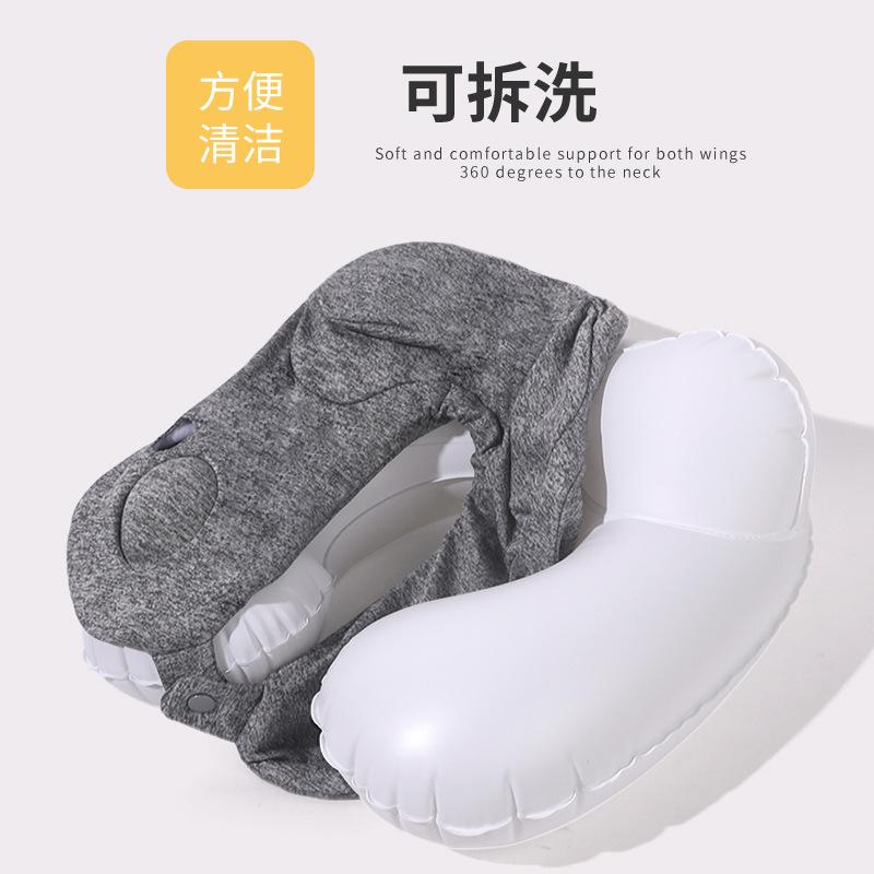 Office Nap Cervical Double Hump Press Inflatable Pillow