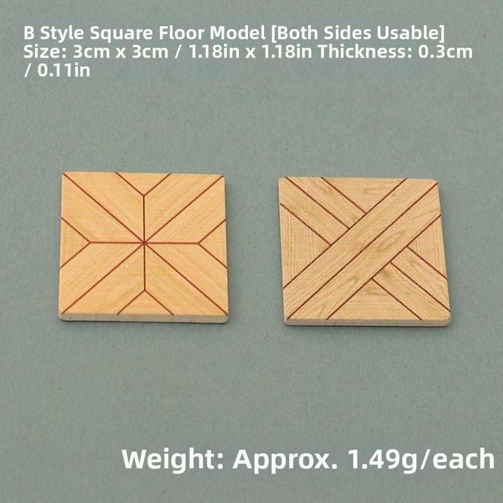 10 Stück Mini Holzboden Holz Puppenhaus Bodenfliesen Passen 1:12 Puppenhaus