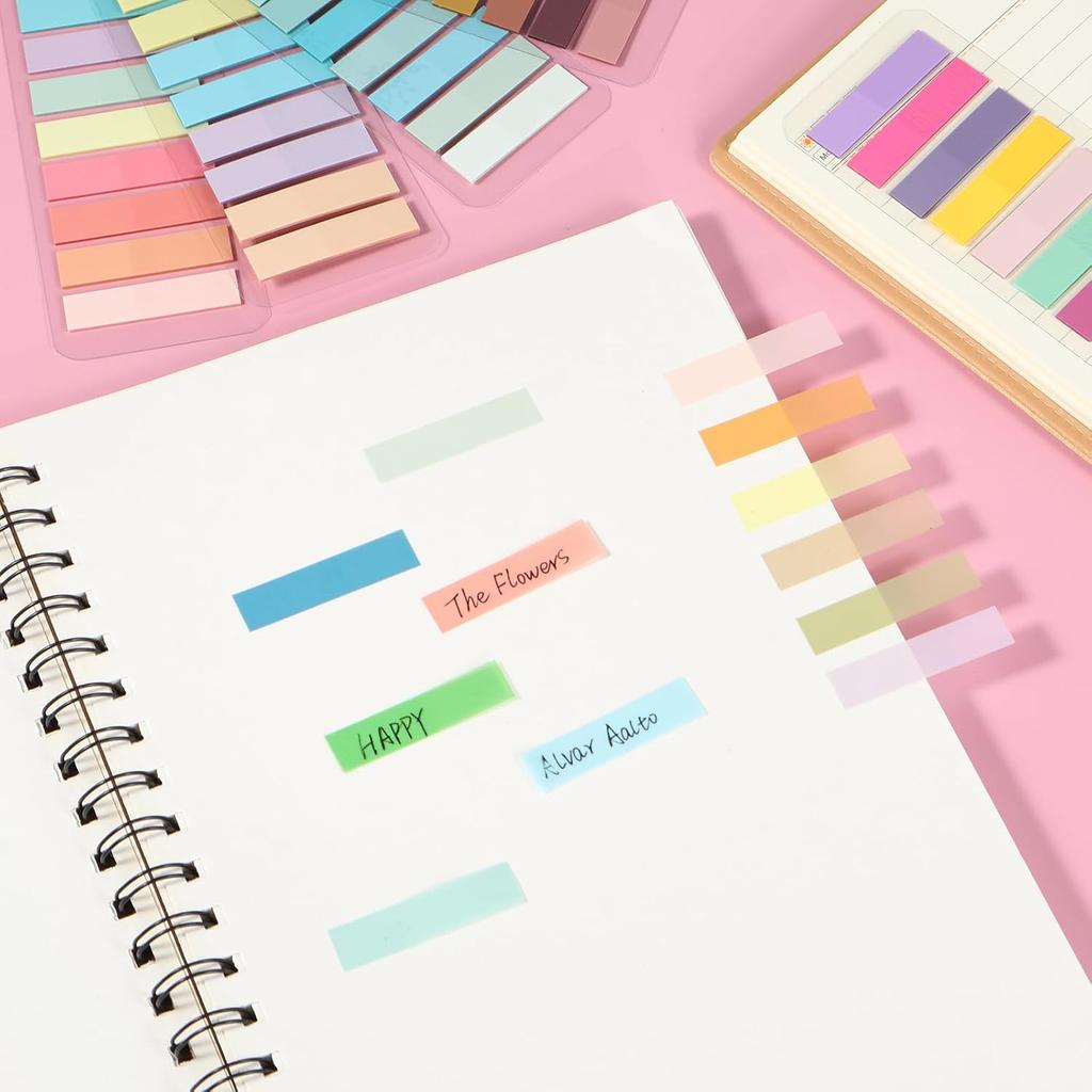 3600 pasted index tags 180 colors transparent notes annotation page tags colored book tags reading books notebook folder