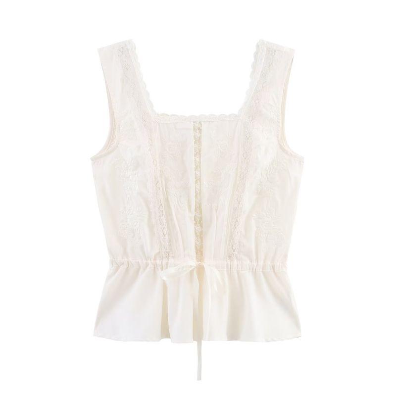 Kaslead New Women Clothes Western Style Fashion Lace Decorative Underwear Style Top 1377047