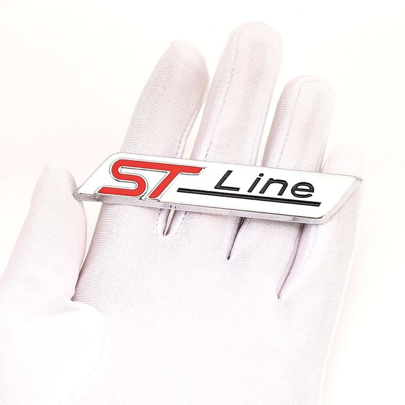 Autocolant 3D metalic pentru mașină ST Line Emblema Emblema Decalcomanii pentru Fo+rd F-150 Focus X Vignale ST Line Mondeo Escape EcoBoost 245 330 Explorer