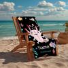 Custom Name Ultra-Soft Beach Towel with Axolotl Theme,Ideal for Pool - Camping, Diving - Perfect Travel Essential, Vibrant Beach Towel.