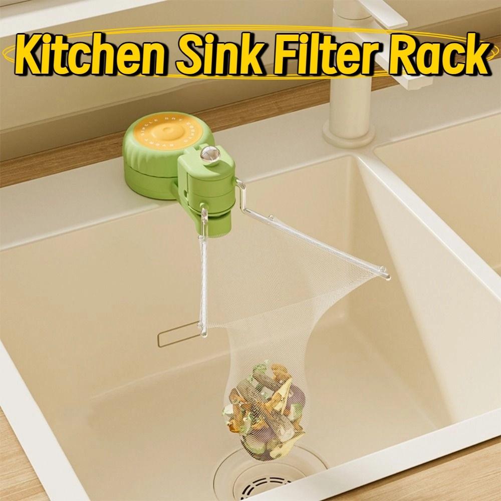 Rotatable Waste Hanging Net Bracket Creative Kitchen Garbage Filter  Household