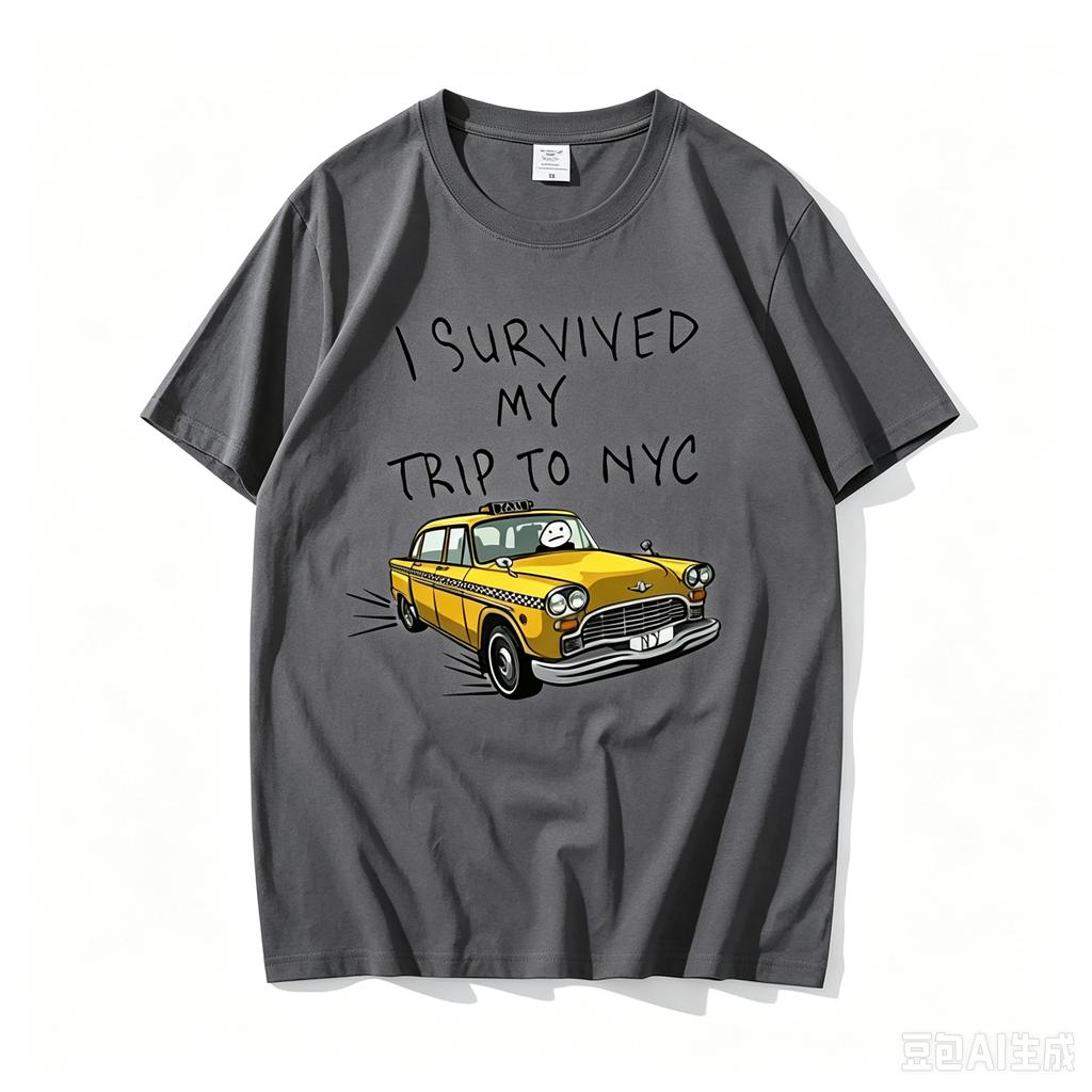 Maglietta Divertente Uomo Donna Sono Sopravvissuto al Mio Viaggio a NYC Stampa Top Casual Streetwear Unisex Moda Maglietta Tom Holland Stile Uguale Tee