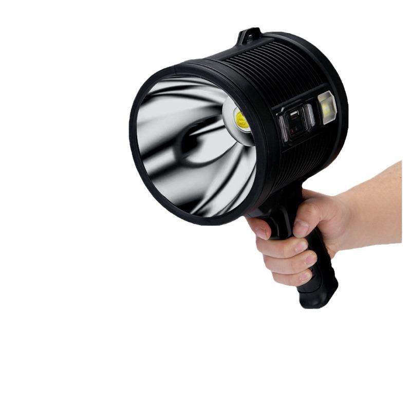 High Brightness Outdoor Spotlight: Long-Range Flashlight with Power Bank & Extended Battery Life