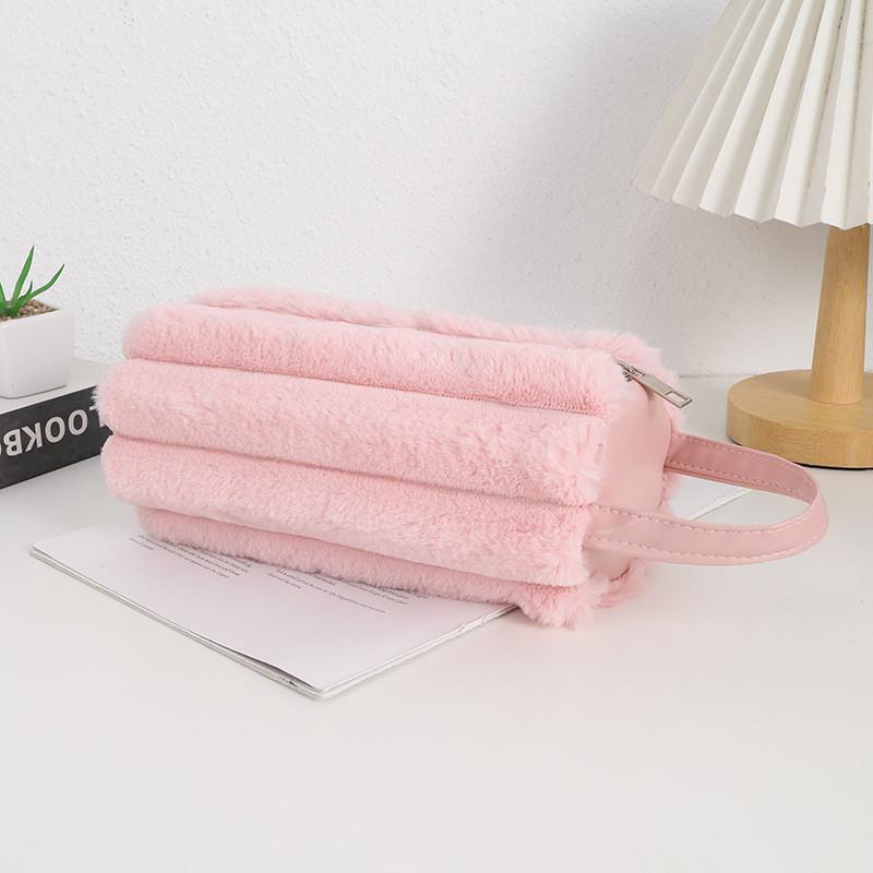 Japanese Plush Pencil Case With Large Capacity For Girls And Students