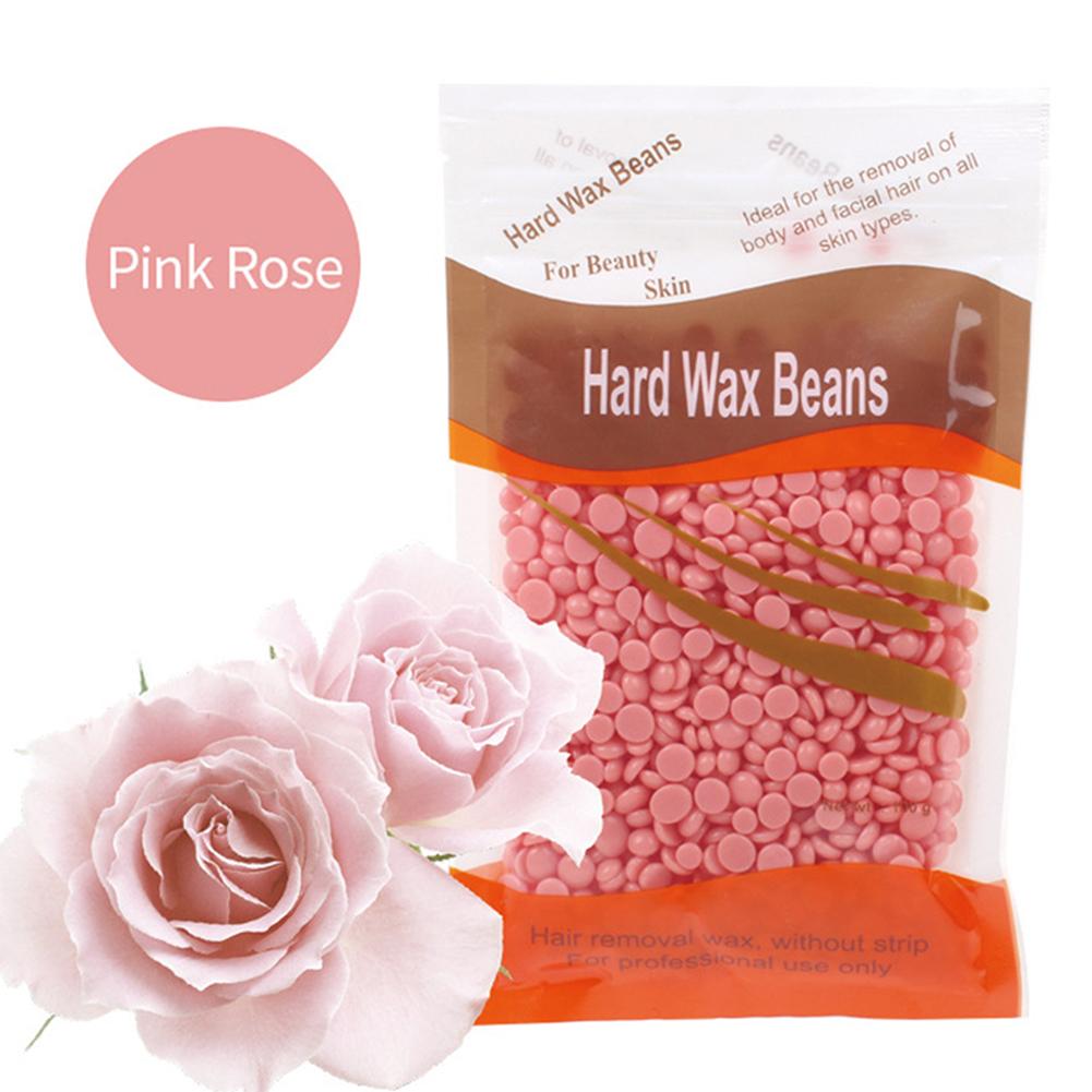 100g Depilatory Hard Wax Beans Hair Removal Wax Beads with Natural Ingredient Hard Body Wax Beans for All Body and Bikini Areas