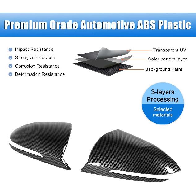 Side Door Mirror Covers for H-yundai Santa Cruz 2022 2023 2024 Accessories, ABS Exterior Rearview Mirror Guard Covers Moulding Trim