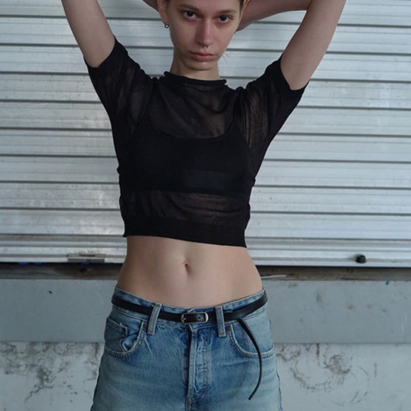 

pieton BRENT slim belt_black OS