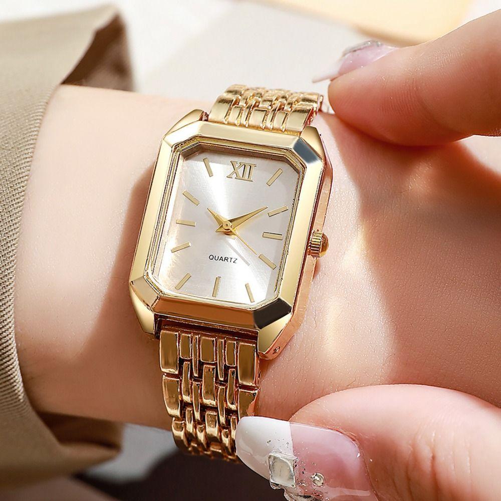 Quartz Quartz Watches Stainless Steel Strap Watch Fashion Women Wristwatch  Women