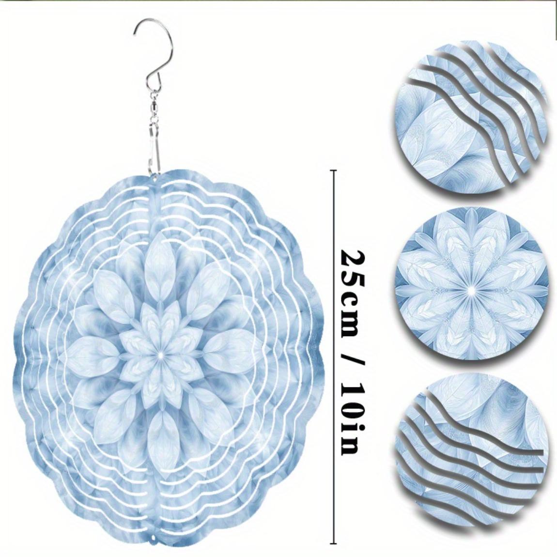 

Металлический ветряной спиннер для сада, двора, патио, уличного декора. Не требует питания. Вращающийся крючок. Фестивальный ветряной колокольчик. Подвесное украшение. 01A