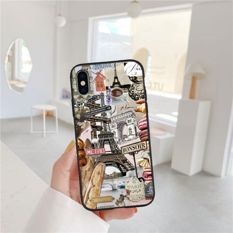LO81 Paris Eiffel tower Soft Shell Phone Case for Redmi Note 10 11 12 Pro Max 10S 10C 10T 11A 11S 12S 12C