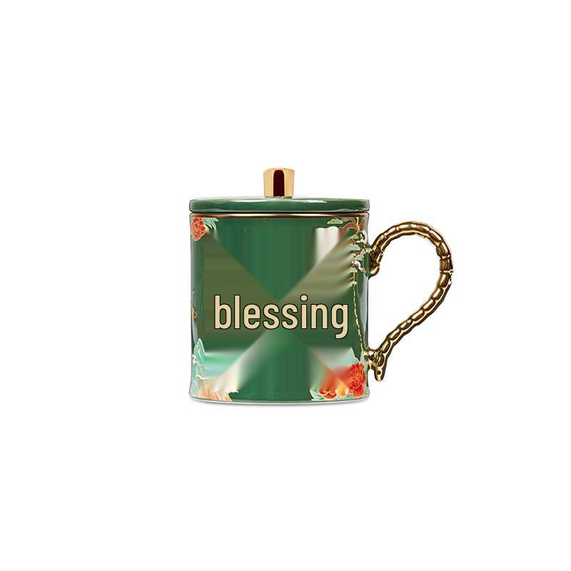 Gonghe Jingpin Auspicious Gourd Snake Ceramic Mug