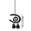 Horseshoe-shape Metal Wind Chime Alloy Anti-Rust Fade-Proof Doorbell Decoration Horseshoe Windchime Ornaments For Wall Home