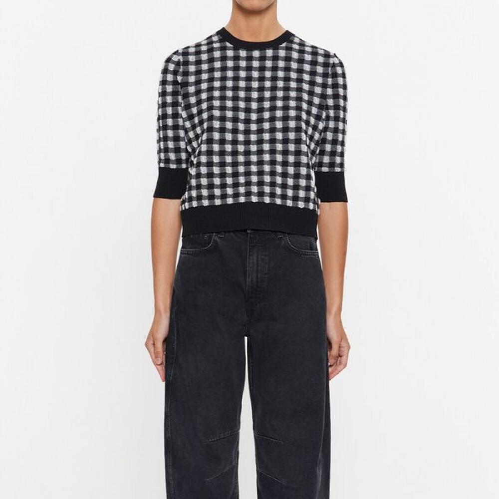 

Bimba Y Lola Black Check Knit Sweater B245awk022bkb Black/S