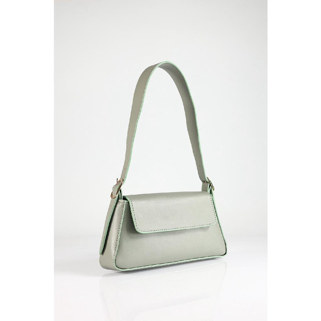 Borsa a tracolla rivestita bordeaux da donna