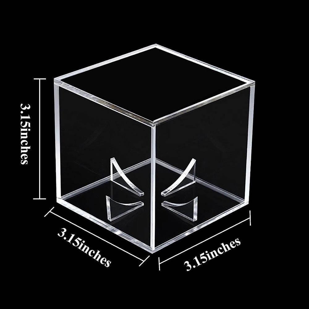 

Baseball Display Case UV Protected Acrylic Clear Baseball Holder Square Cube Ball Protector Memorabilia Autograph Display Box