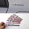 EJG4   1PCS 3D ABS Car Side Fender Emblem Decoration Sticker Auto Modification Accessories for Mercedes Benz 3.2 5.5 6.3 6.5 AMG Badge