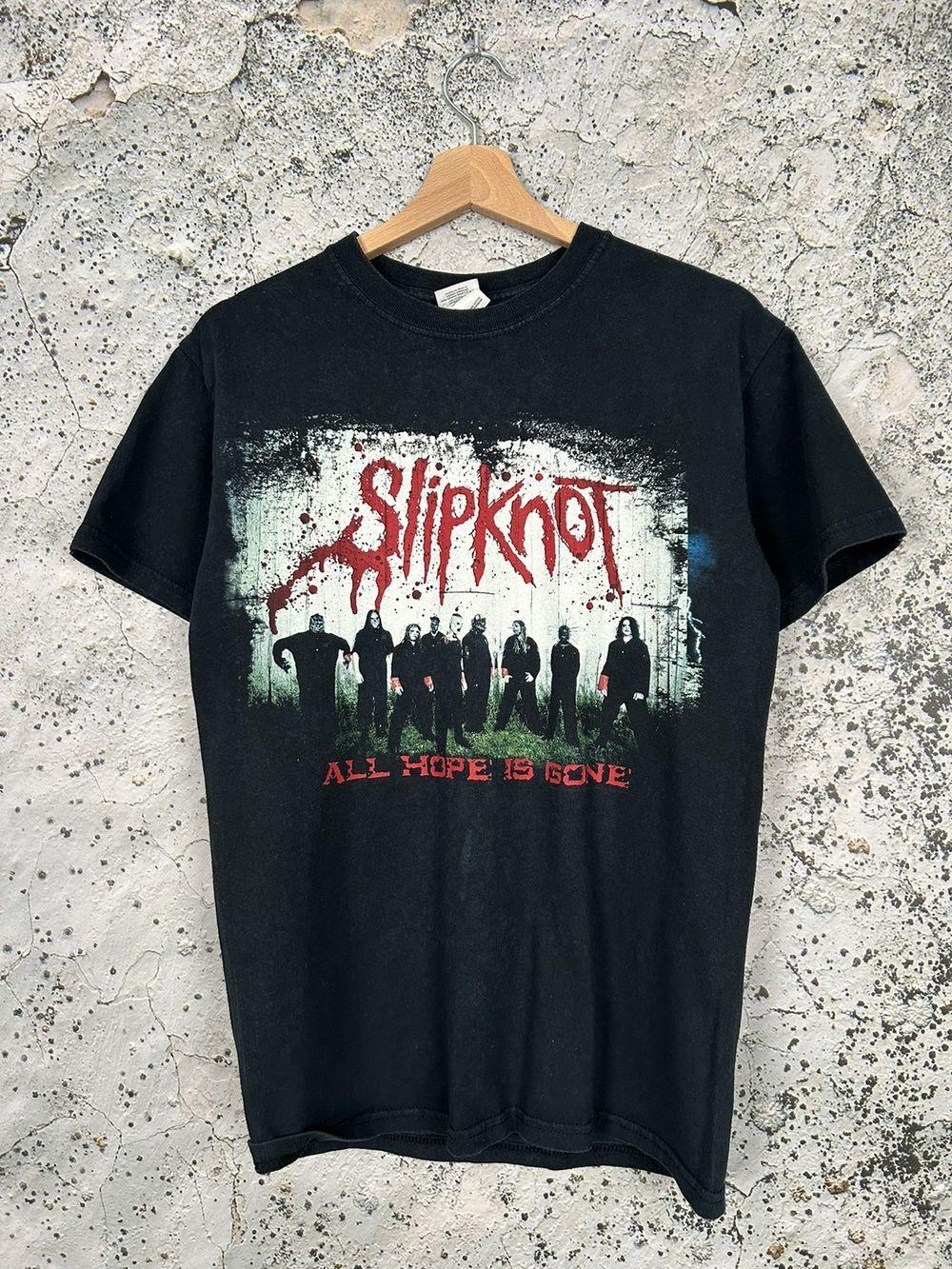 Slipknot All Hope is Gone Rock Band Black Cotton Unisex Tshirt S5XL KH8981 XXXXL