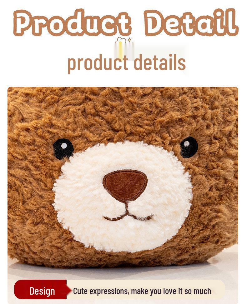 Cute Heart Bear Plush Toy - Soothing Teddy for Birthday, Cushion, or Sleep Companion