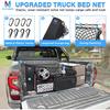 MICTUNING Truck Bed Cargo Net Highly Elastic Cargo Net With Storage Bag Small Mesh Durable Storage Organizer Compatible For 2013-2024 Chevy Silverado