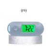 Minimalist Macaron Color Keychain Timer: Portable Electronic Watch for Students with Time & Date Display