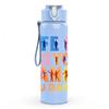 1PC Life Is Better When You Dance Letter 750ml Color Plastic Sports Water Bottle Leakproof Flip Straw Lid Suitable for Sports Office Home Use