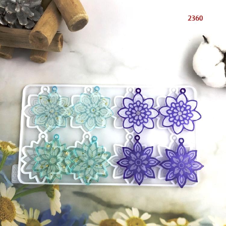 Handmade Pendant Crafting Mold Flower Ear Accessory Mold for Jewelry Enthusiasts