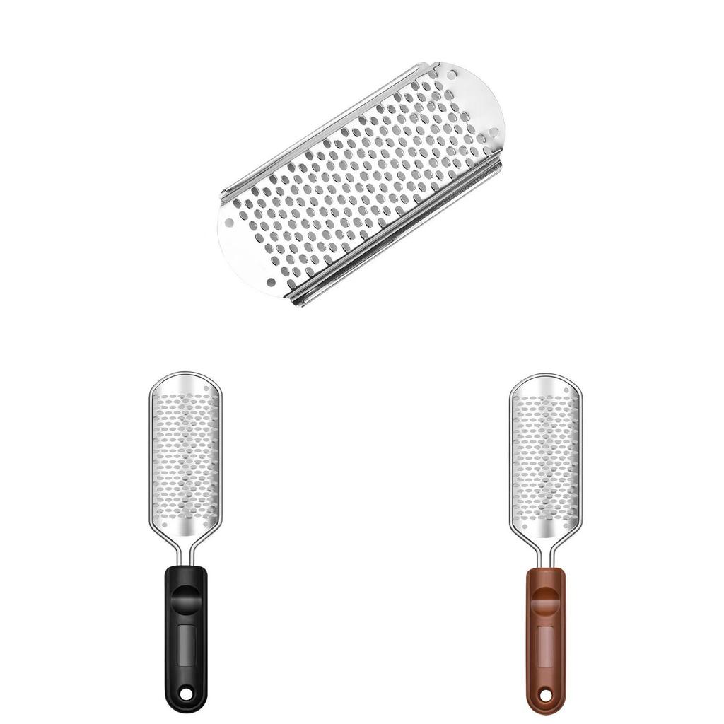Stainless Steel Foot File Callus Remover Pedicure Tool With Ergonomic Design For Home Spa Care